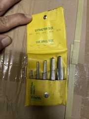 Irwin Hanson Straight Flute Screw Extractors 5 pieces
