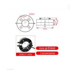 ZDKCT45M500A 600A 45mm Hole CT Split Core Transformer Low Voltage Current Sensor