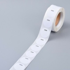 Size B/W Blank Sticker Labels 500 each per roll Great for Orders Crafts Fun