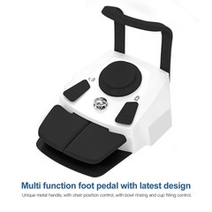 Dental Unit Chair Ergonomic DC Motor Computer Controlled Hard Leather with Stool