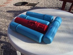 STURDY TRANSPORT CANISTER FOR GEIGER COUNTER PANCAKE PROBE 44-9 ; $22.00 + S/H