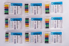 10Pack Endodontic K Files Dental Root Canal SS Hand Use Endo #15-40Assorted 25MM