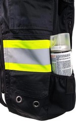 Durable Survey Vest Unisex Medium Black 100% Polyester Moisture Wicking