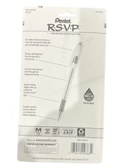 Pentel RSVP Ball Point Pen 1.0mm Med Point Capped Asst Colors 6/Pk Office School
