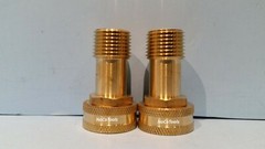 Brass Garden Hose Swivel Fitting 3/4″ Inch Female GHT 1/2″ Inch Male NPT 2 Pack
