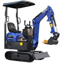 Free Ship Mini Excavator 1 Ton Digger 13.5hp Gas Tracked Crawler EPA Engine