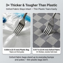 4 Pack Oxford Cloth Vacuum Storage Bags (S/M/L/XL) – Space Saver Vacuum Bags for
