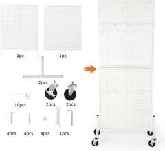 2X5Ft Standing Pegboard Display Peg Board Display Rack Pegboards Display Stand