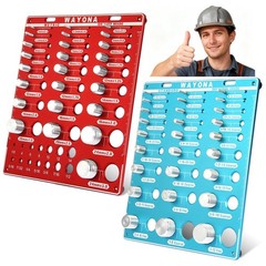 66 Nut and Bolt Thread Checker – 27 Standard and 25 Metric Bolt Thread Gauge