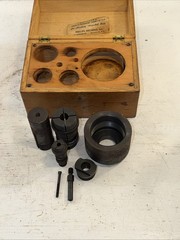 Vintage Phillips Multi Range Arbor Kit Harding Threaded Nose Lathe Spindle