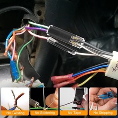 100 PCS Plug-In Quick Wire Connectors, Reusable Clamp Terminal Blocks for Cables