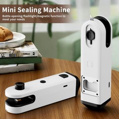 2026 New Upgraded Mini Bag Sealer,With Knife/Flash-Light/Magnet,800mah,USB-C Rec