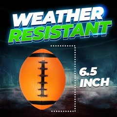 6-Inch Mini Footballs for Kids (Pack 6-Inch, Red, Blue, Green, Orange, Brown