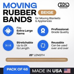 Beige Bands 25 Pack Of 48 – Rubber Straps For – 80 Natural