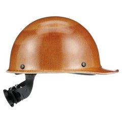 MSA TAN Skullgard Cap Construction Iron Work Safety Ratchet Protective Hard Hat