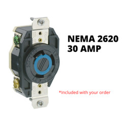 Drok Power Meter NEMA L6-30 (Complete Kit) 200-240v Voltmeter Outlet Box