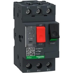 1PC SCHNEIDER ELECTRIC GV2ME16 Motor Starter/Protector, 690V, 9-14A, 3P, Sc