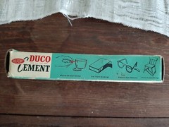 USED Du Pont Duco Cement Reg. U.S. PAT. OFF. Vintage RARE Piece Original Package