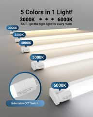 Sunco 10 Pack T8 10 Pack, ‎5 Cct in One (3000k, 3500k, 4000k, 5000k, 6000k)
