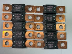 Lot of 10 Littelfuse MEGA 250A High Current Bolt-ON Vehicle Fuses 32V