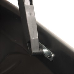 14 Cubic Feet Rooftop Cargo Box White Dual Side Opening with Lock Keys