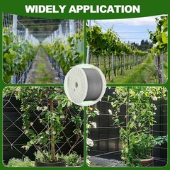 3/32 in Stainless Steel Cable Wire Rope 1000ft, 7×7 Strands Stainless Steel A…