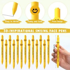50 Pcs Funny Pens Employee Appreciation Gifts Smile Face Coworker Inspiration…