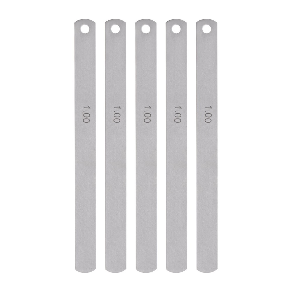 5pcs Mn Steel Feeler Gauge 1mm Thickness Metric Filler Thickness Gage