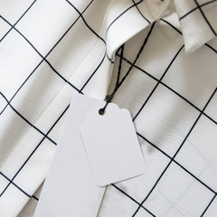 Jijacraft 1000Pcs Price Tags, White Clothing Tags for Retail, Small Kraft Blank