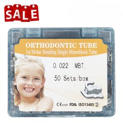 50 Sets Dental Buccal Tube 1st Bondable Non-Convertible MBT 022 Monoblock 200pcs