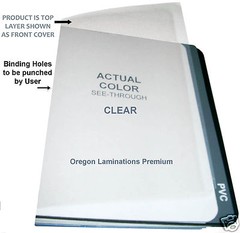 500/pack Clear 7 Mil Report Covers 8-1/2 x 11 Plastic Binding Sheets unpunched