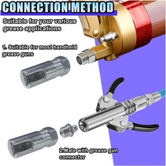 90 Degree Grease Coupler Adapter, 1/8″ NPT Right Angle Push-on Connector