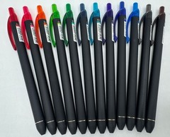 Pentel EnerGel Kuro Liquid Gel Pen, (0.7mm), Medium line, Assorted Ink, 12 Pack