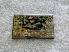 Mother of pearl Pocket Business Card ID Card Holder Credit Box Case Wallet Gift