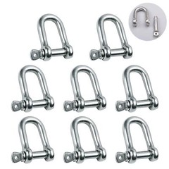304 Stainless Steel Bow U-Shaped Shackle Trailer Lifting Shackles Size 4mm-32mm