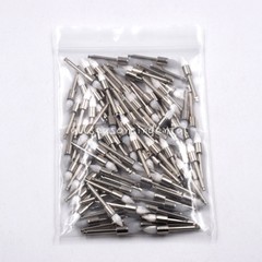 Dental Prophy Brush White Nylon Tapered Type Polishing Brush Latch 10/50/100/500