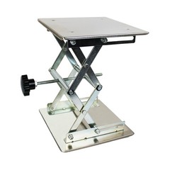 (R) 12×12 Lab Scissor Jack Lift Table SS304 Max. Height of 18″ 25kg/55lbs Load