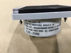 Yokogawa 250-340-LJLJ-UL 3 1/2” AC Ammeter Panel Meter 0-3 A Amperes #39T10