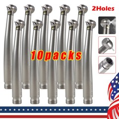 10 Estilo NSK Dental Pieza mano LED de alta velocidad Pana MAX EK LED 2Hole USA