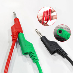 5PCS 1000V 15A 4mm Copper Banana Plug to Plug 1M Multimeter Test Leads PVC Cable