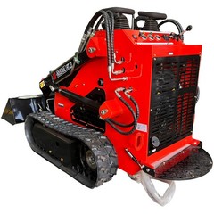 880KG Mini Skid Steer Stand-On Track Loader 23HP Gas RATO Engine 2 Pumps Compact