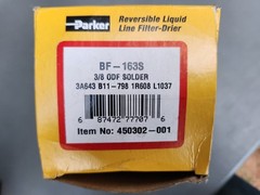 Parker BF-163S Dryer 3/8 In Reversible Liquid Line Filter-Drier ODF Solder