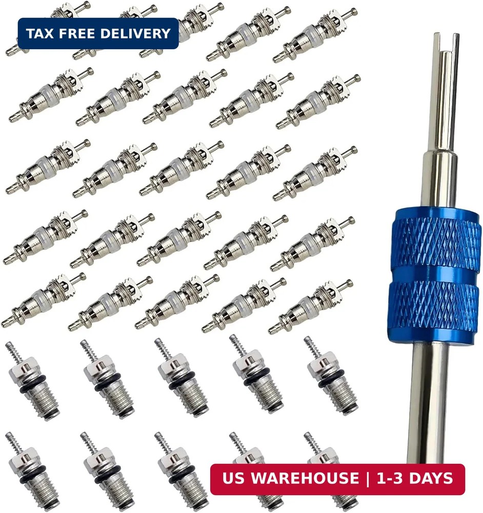 Air Conditioning Valve Core A/C R12 R134A Refrigeration Schrader Valve Cores for