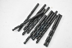 Precision Letter F HSS Steel Jobber Drill Bits Black Steam Tempered 12pc Brazil
