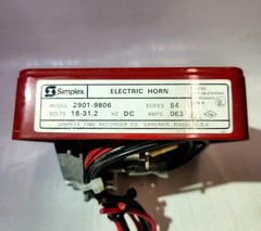 Simplex 2901‑9806 Vibratone Horn, 4903‑9101 Strobe Plate, Fire Alarm Horn Strobe