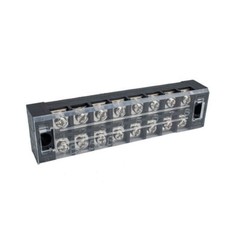 Dual Row 8 Position Screw Terminal Electric Barrier Strip Block 600V 25A 1-10Set