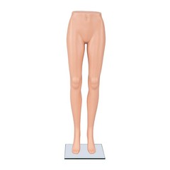 Female Plastic Mannequin Leg Form 43″ H Base Flesh Tone Legs Pants Shorts Skirts