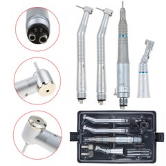 Dental High & Low Speed Handpiece Kit 4 Holes Standard Wrench Single Water Spary