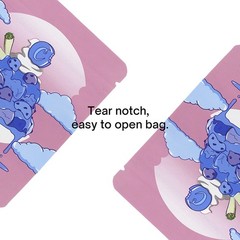 100 PCS Smell Proof Zipper Stand Up Pouches – 3.5g 4 Styles Cute Cartoon Bags