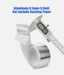 Aluminum Foil Tape 2″ x 65ft | 3.9 Mil High-Temp HVAC Tape for Ductwork & Vents